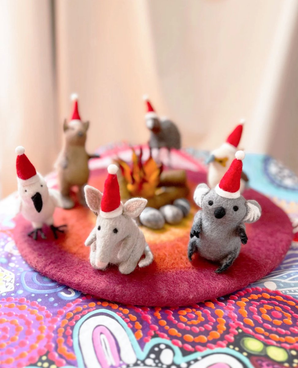 PREORDER: Felt Christmas Australian Animals Ornaments - Tara Treasures