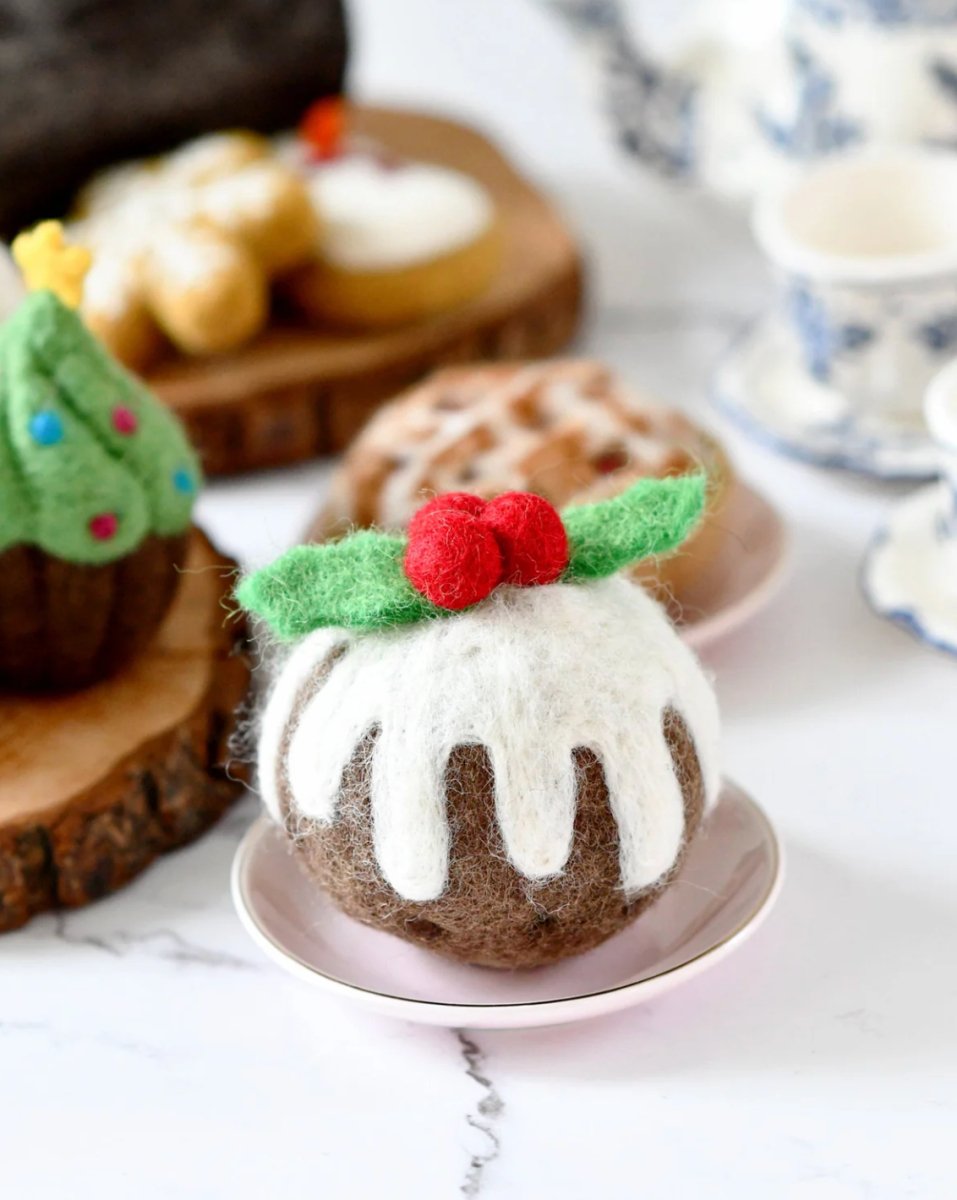 PREORDER: Felt Christmas Pudding (Round) - Tara Treasures