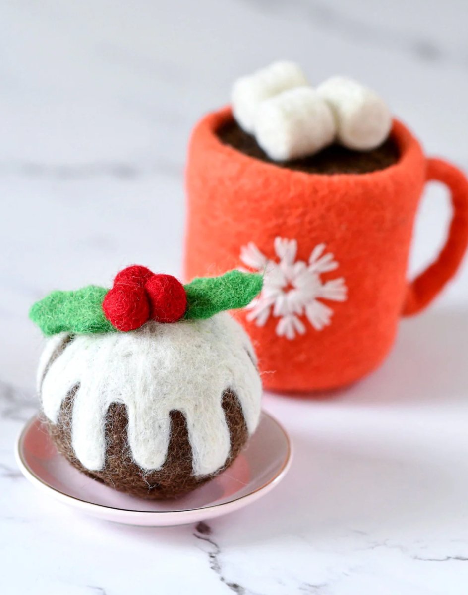 PREORDER: Felt Christmas Pudding (Round) - Tara Treasures