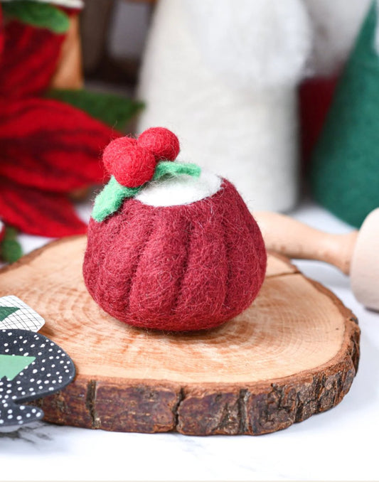 PREORDER: Felt Christmas Red Velvet Bundt Cake - Tara Treasures