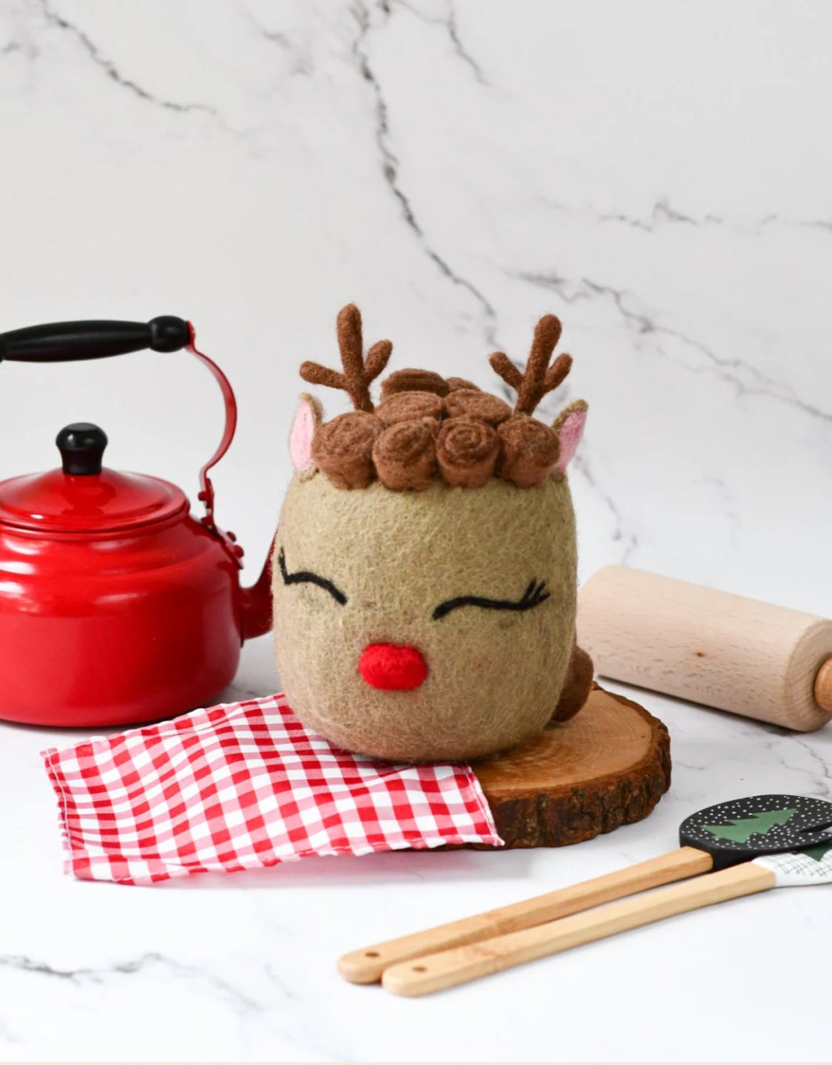 PREORDER: Felt Christmas Reindeer Cake | Tara Treasures