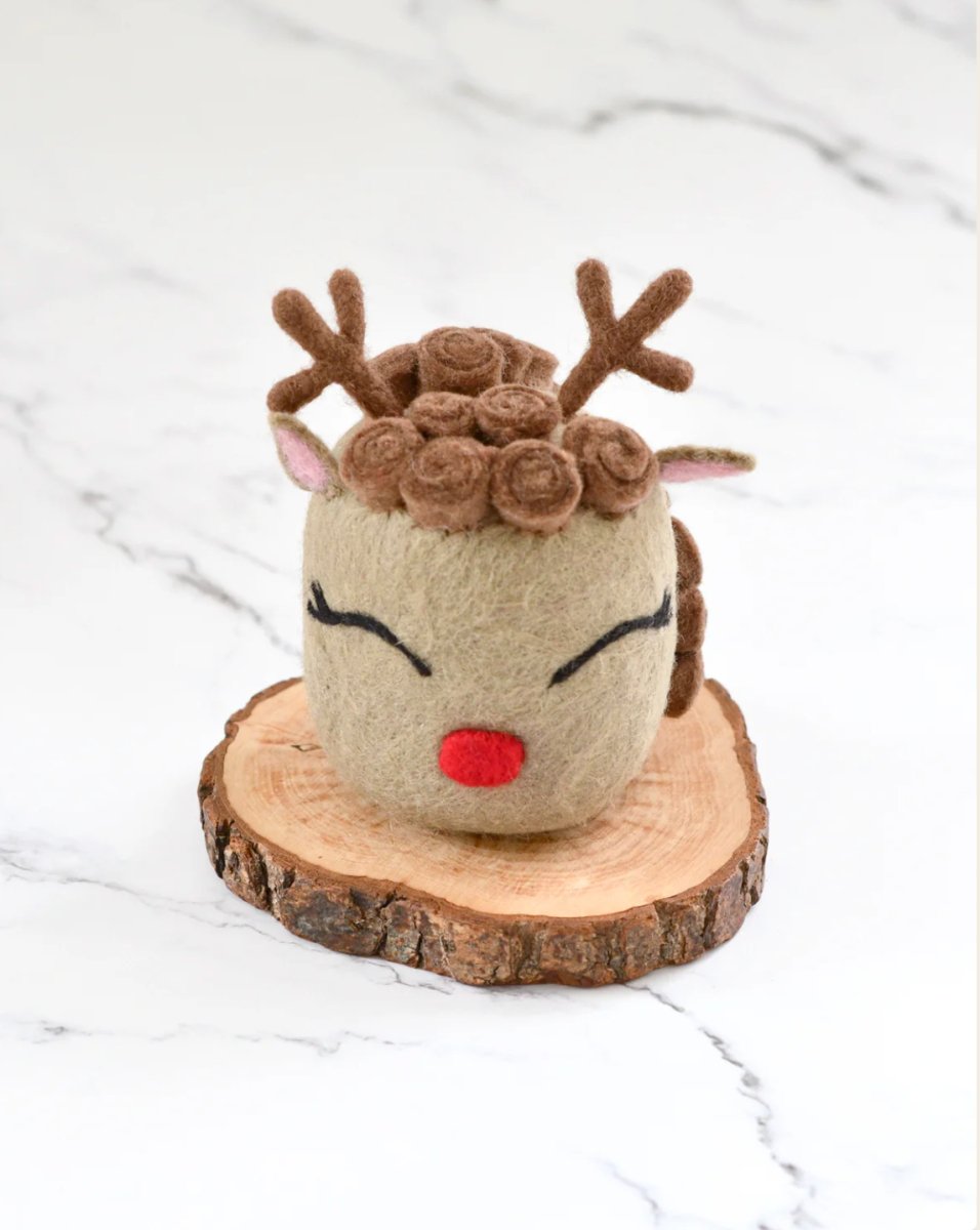 PREORDER: Felt Christmas Reindeer Cake | Tara Treasures