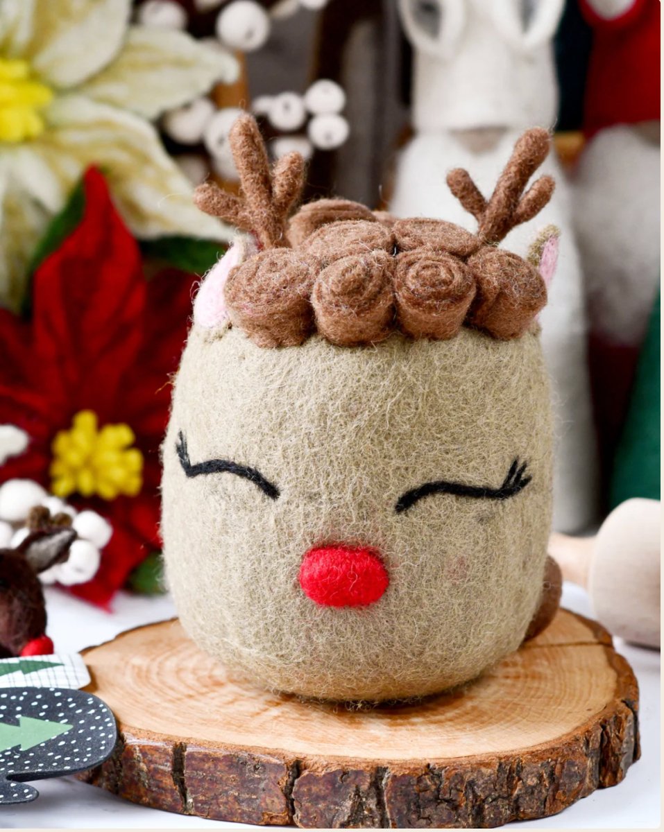 PREORDER: Felt Christmas Reindeer Cake | Tara Treasures