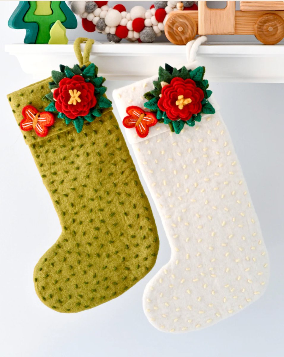 PREORDER: Felt Christmas Stocking - Tara Treasures