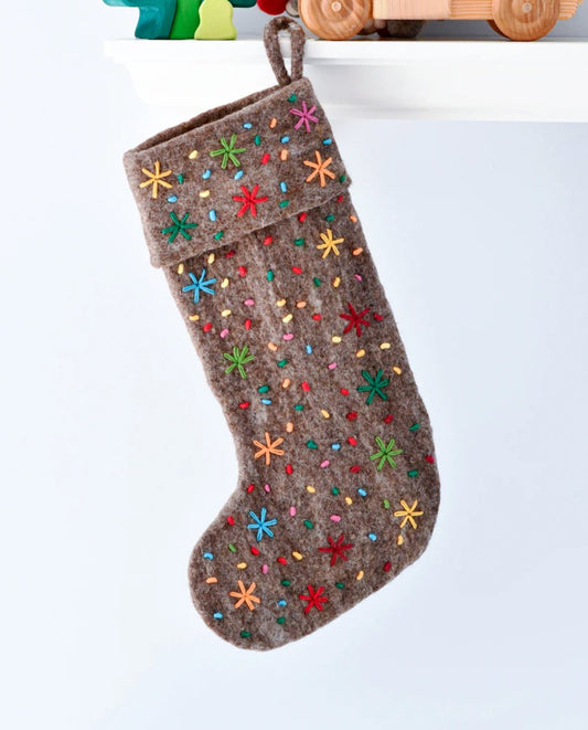 PREORDER: Felt Christmas Stocking - Tara Treasures