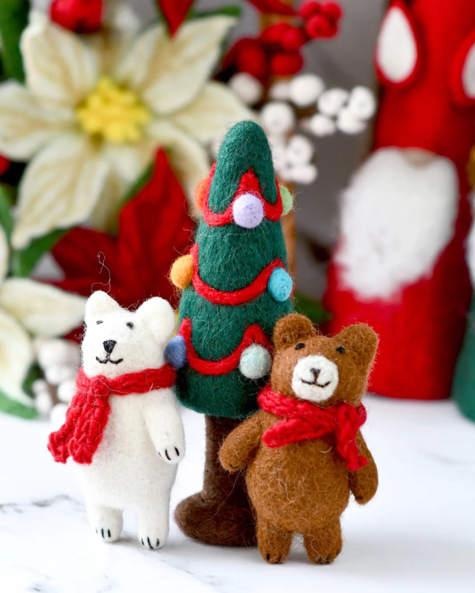 PREORDER: Felt Christmas Tree with Colourful Dots - Tara Treasures