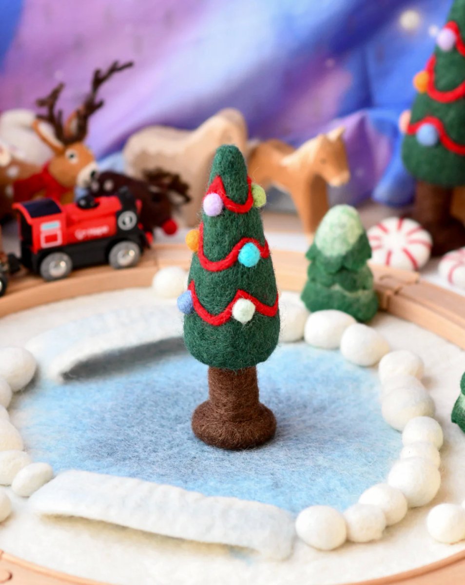 PREORDER: Felt Christmas Tree with Colourful Dots - Tara Treasures