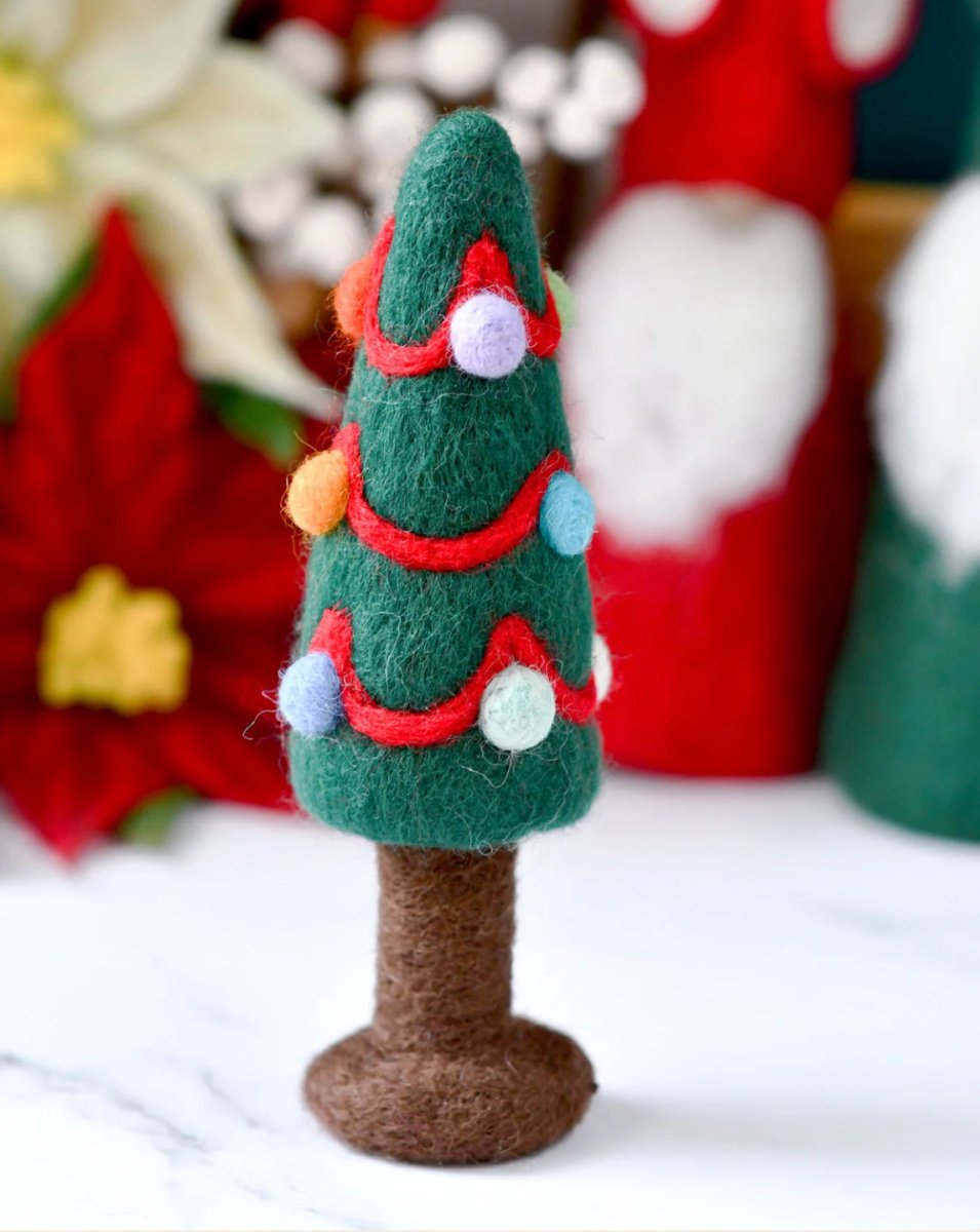 PREORDER: Felt Christmas Tree with Colourful Dots - Tara Treasures