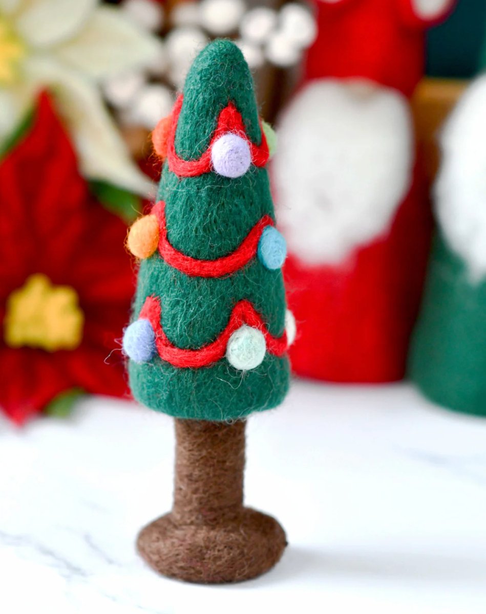 PREORDER: Felt Christmas Tree with Colourful Dots - Tara Treasures