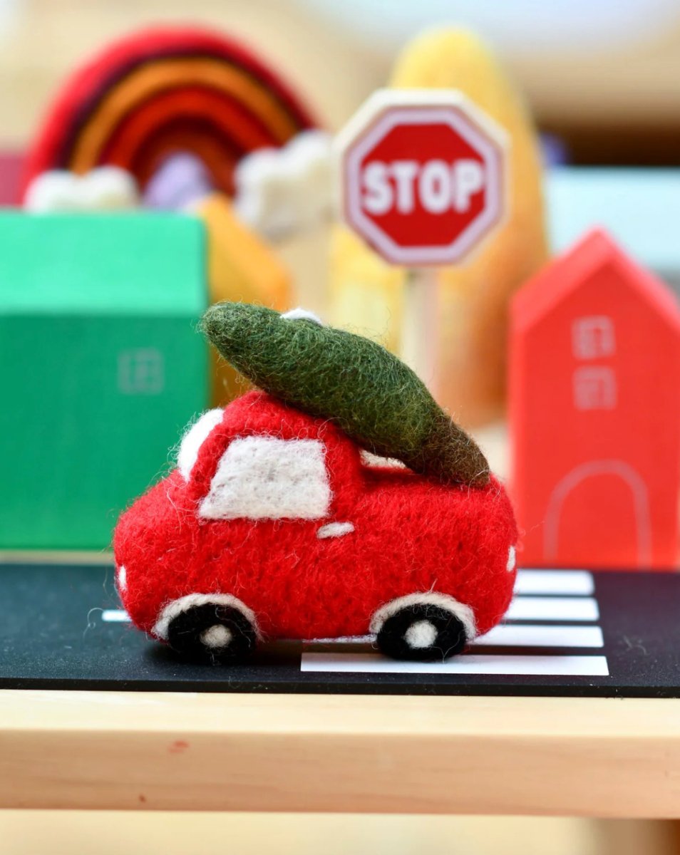 PREORDER: Felt Christmas Truck and Tree Toy | Tara Treasures