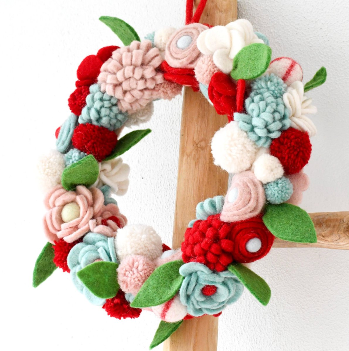 PREORDER: Felt Flower Wreath - Tara Treasures