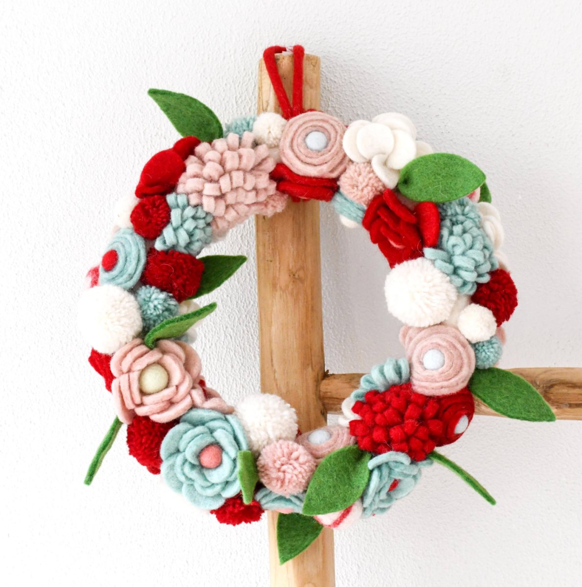 PREORDER: Felt Flower Wreath - Tara Treasures