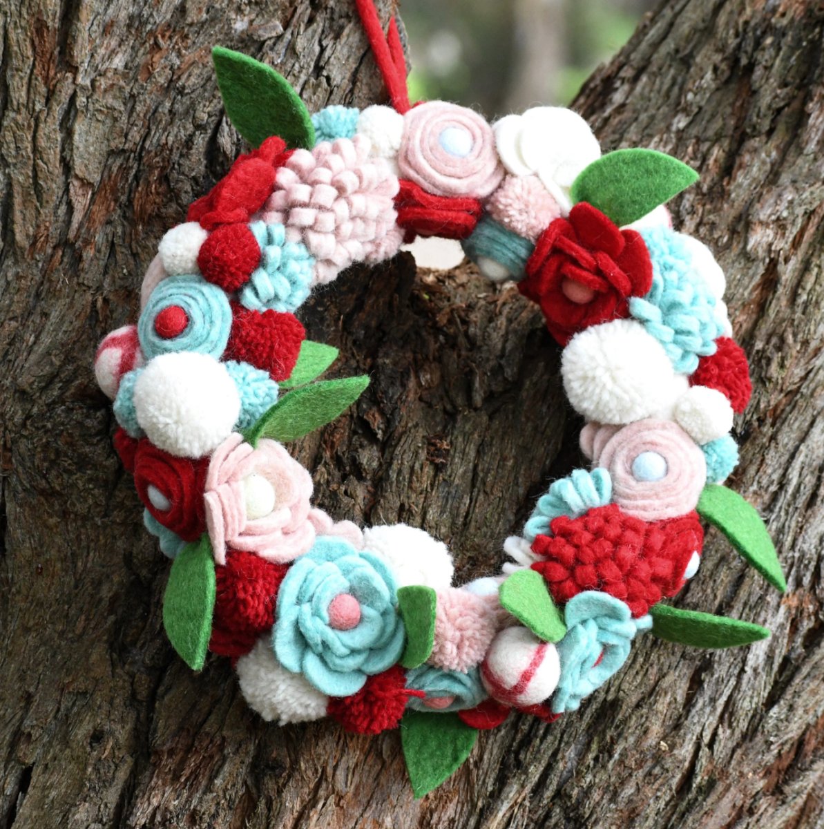 PREORDER: Felt Flower Wreath - Tara Treasures