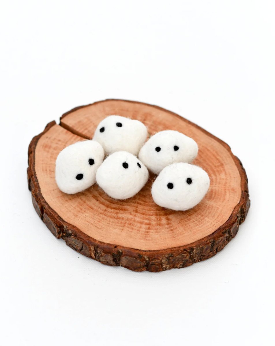 PREORDER: Felt Ghost Stones - Set of 5|Tara Treasures