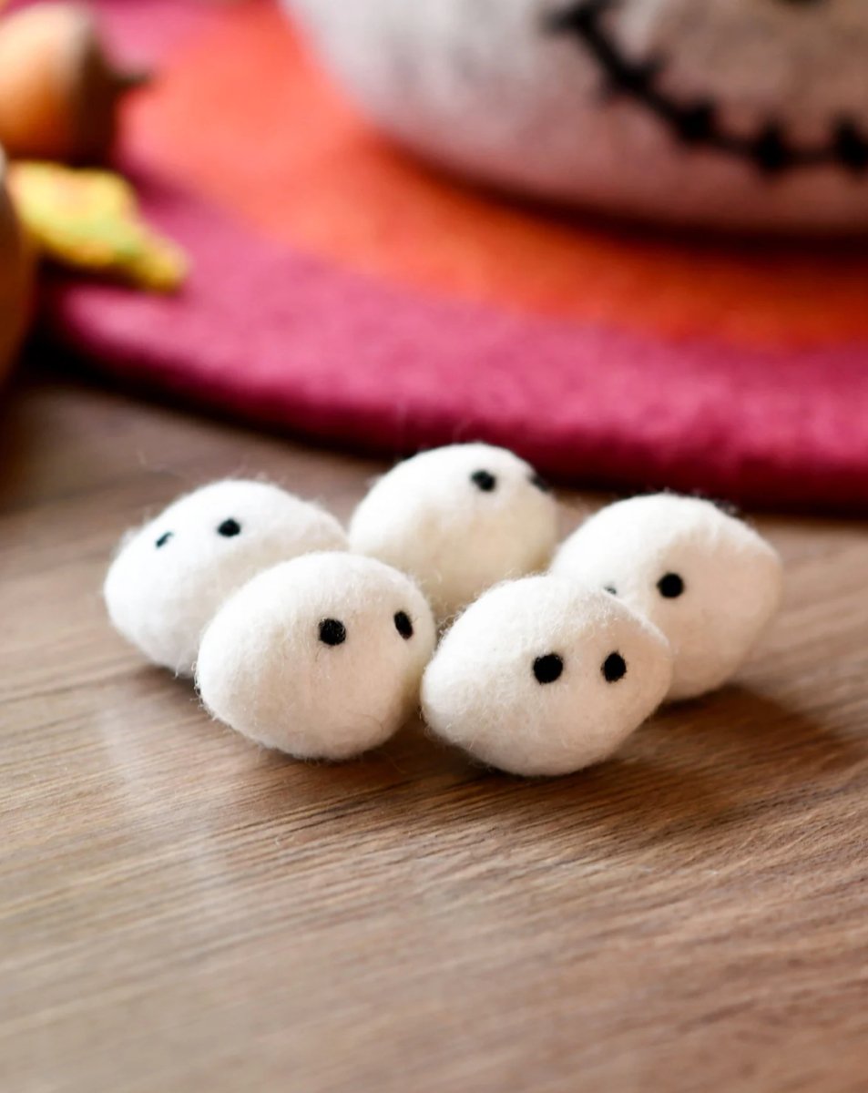 PREORDER: Felt Ghost Stones - Set of 5|Tara Treasures