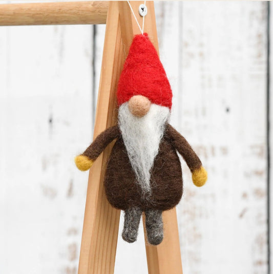 PREORDER: Felt Gnome Ornament - Tara Treasures