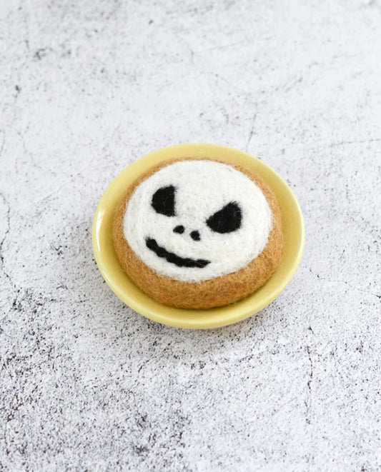 PREORDER: Felt Halloween Angry Skull Cookie - Tara Treasures