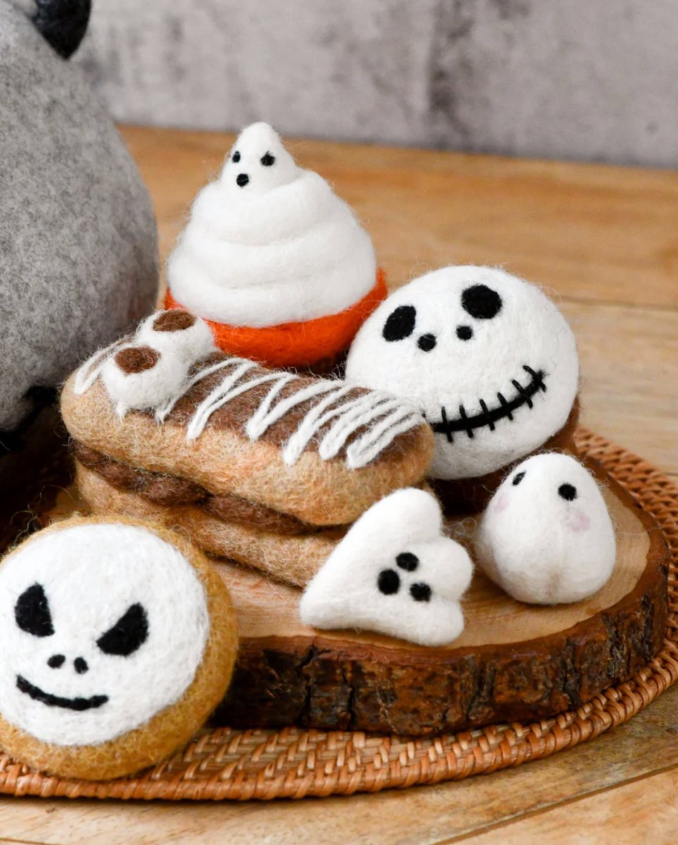 PREORDER: Felt Halloween Spooky Ghost Cookie - Tara Treasures