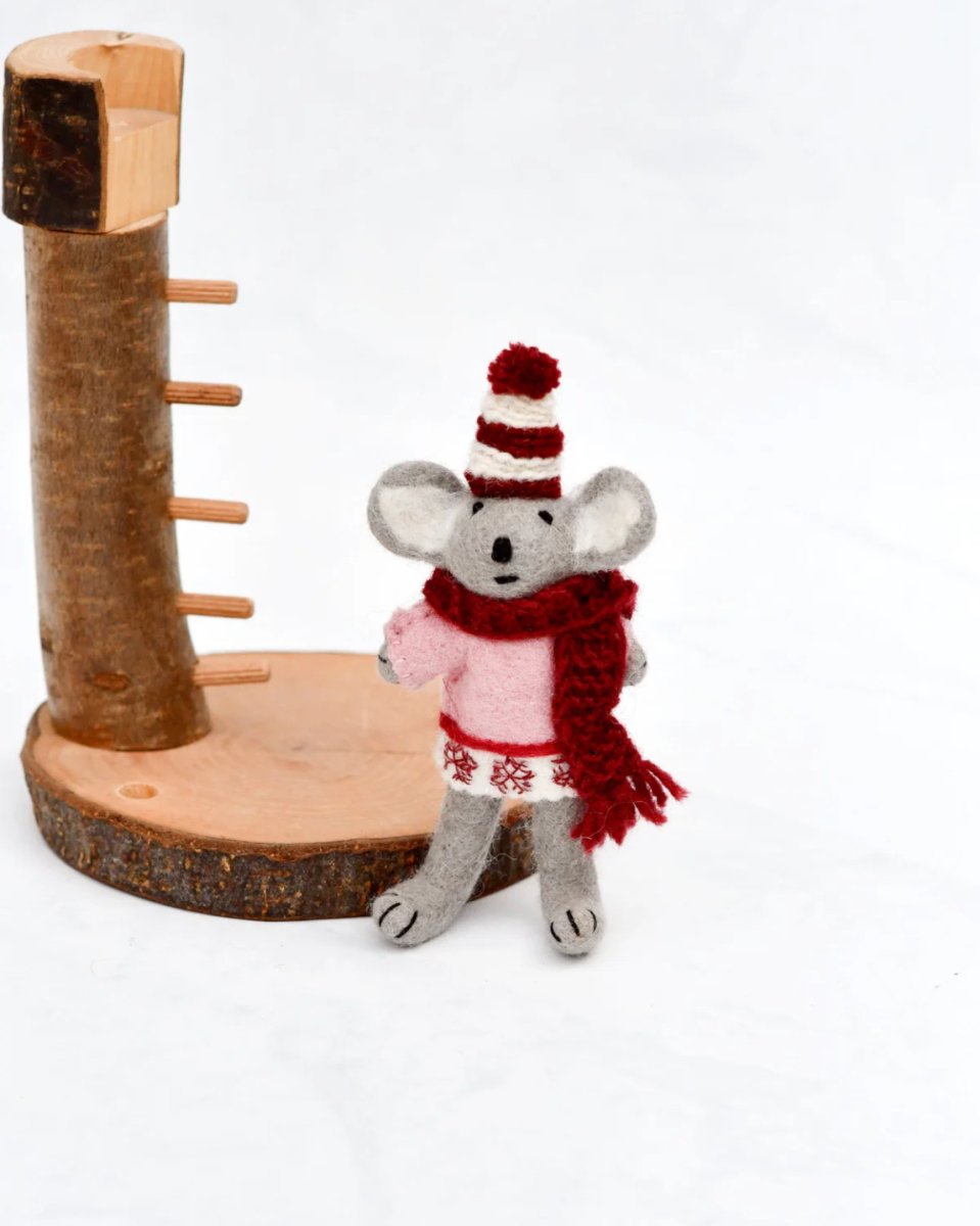 PREORDER: Felt Koala with Pink Sweater - Tara Treasures