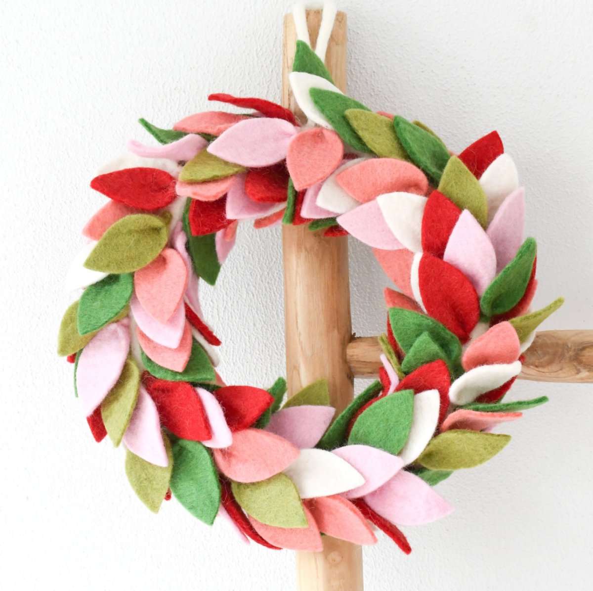 PREORDER: Felt Leaves Wreath - Spring | Tara Treasures