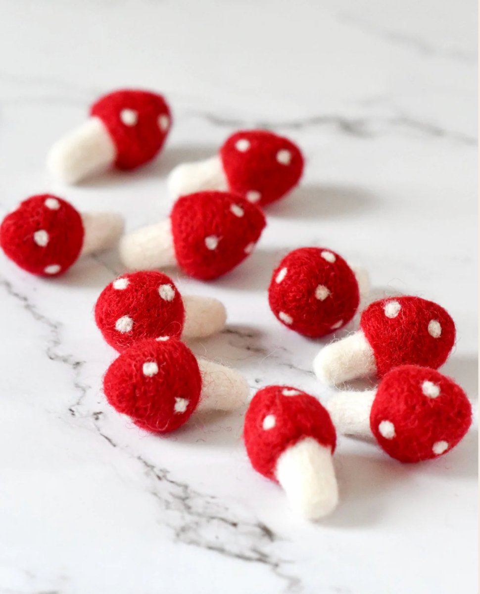PREORDER: Felt Mushrooms - Tara Treasures
