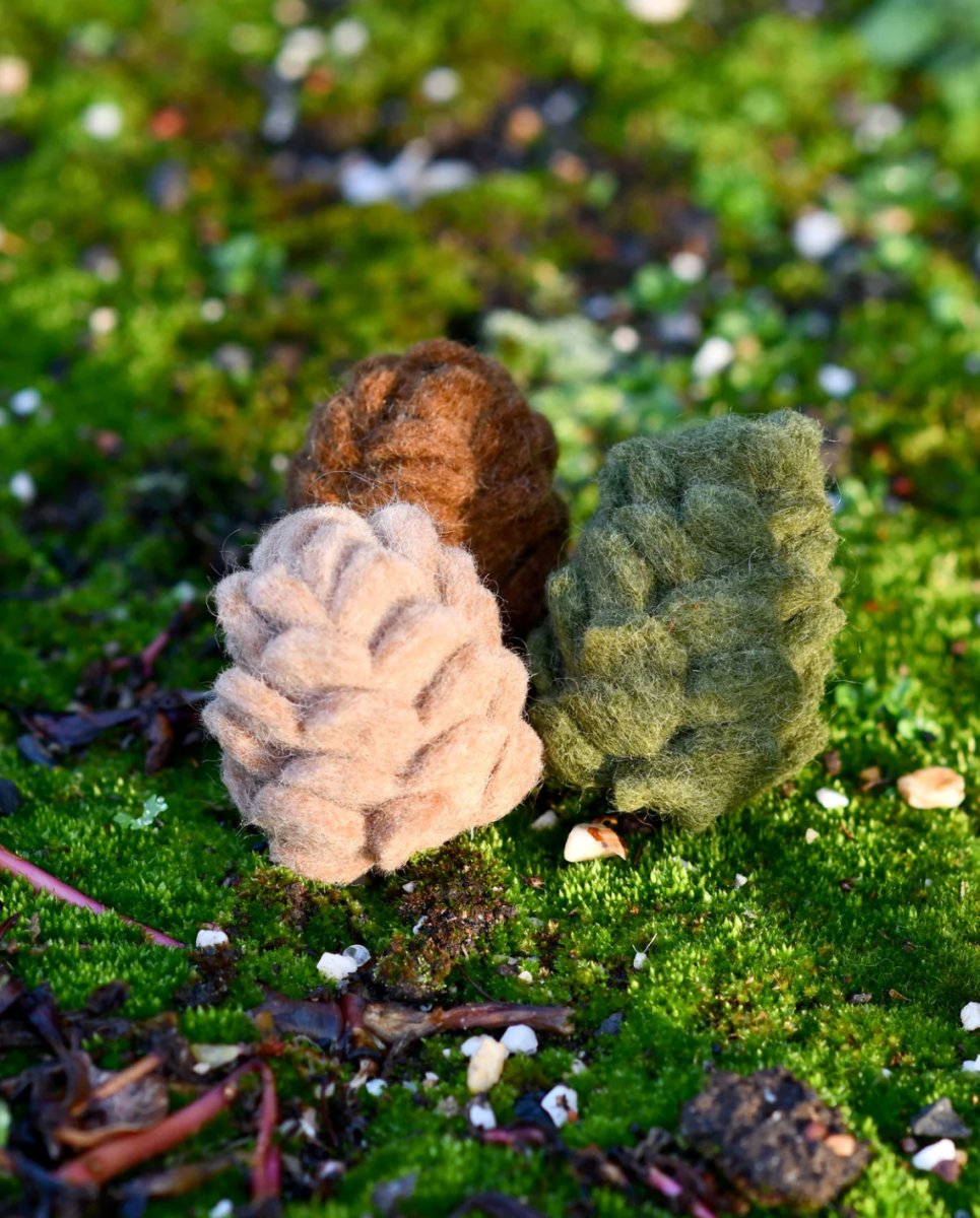 PREORDER: Felt Pinecones (Set of 3) - Tara Treasures