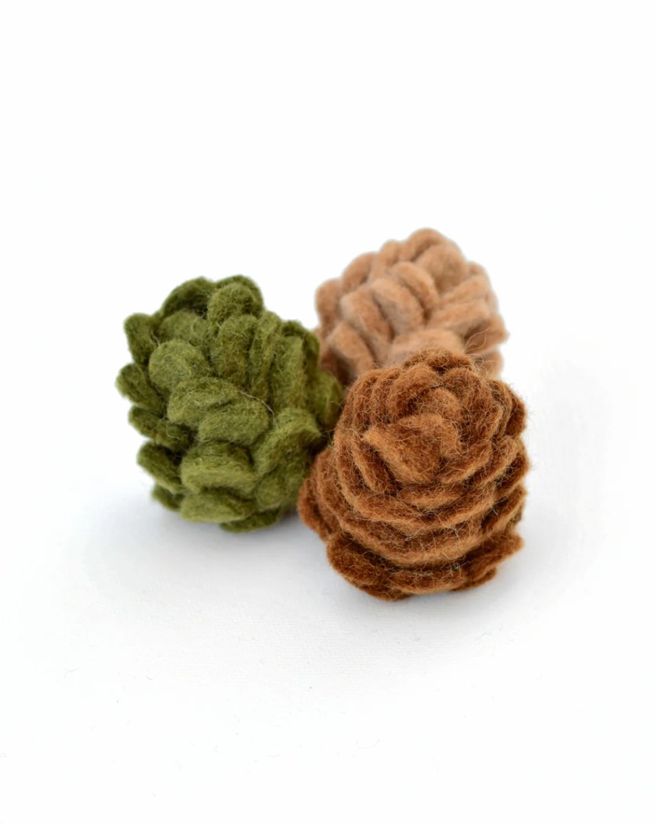 PREORDER: Felt Pinecones (Set of 3) - Tara Treasures