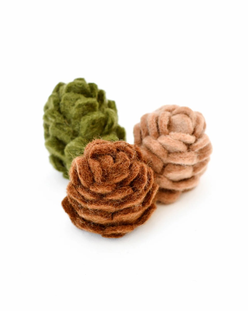 PREORDER: Felt Pinecones (Set of 3) - Tara Treasures