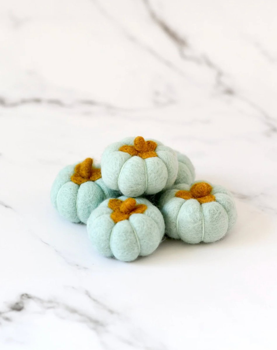 PREORDER: Felt Pumpkins (Set of 5) - Tara treasures