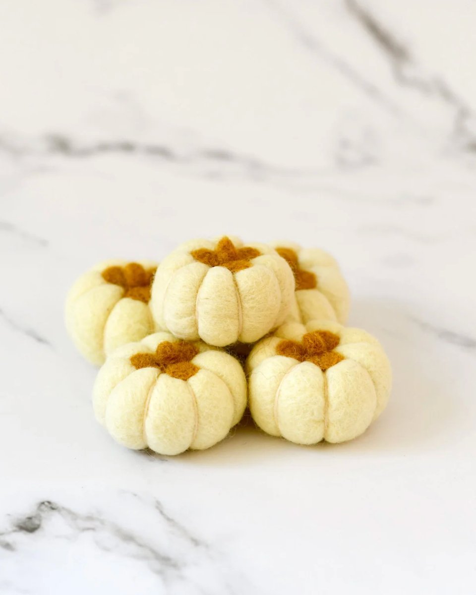 PREORDER: Felt Pumpkins (Set of 5) - Tara treasures