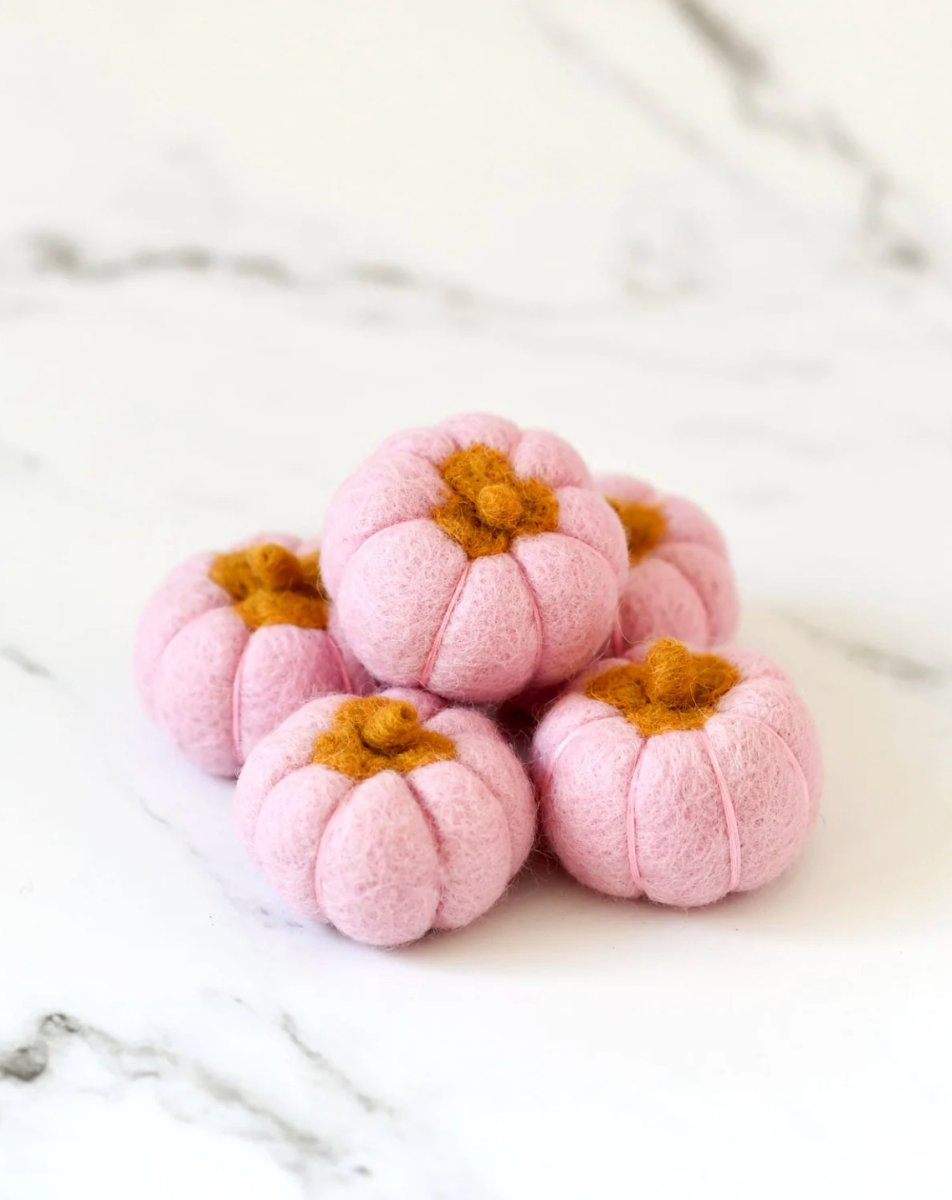 PREORDER: Felt Pumpkins (Set of 5) - Tara treasures