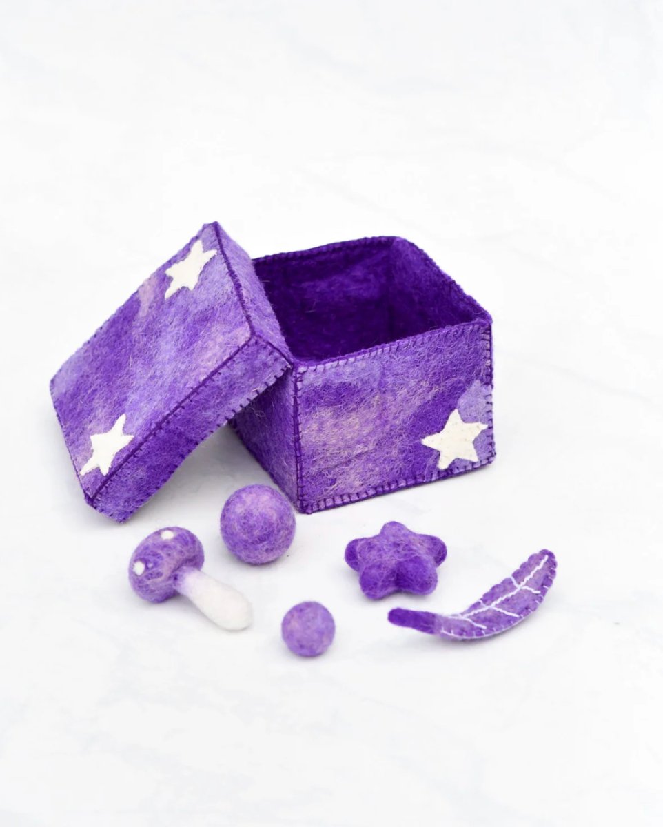 PREORDER: Felt Purple Magic Box with Small Parts - Tara Treasures