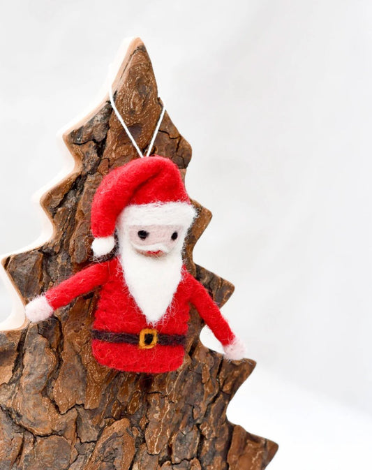 PREORDER: Felt Santa Claus Ornament - Tara Treasures