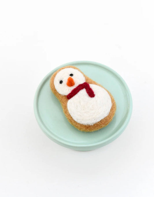 PREORDER: Felt Snowman Cookie - Tara Treasures