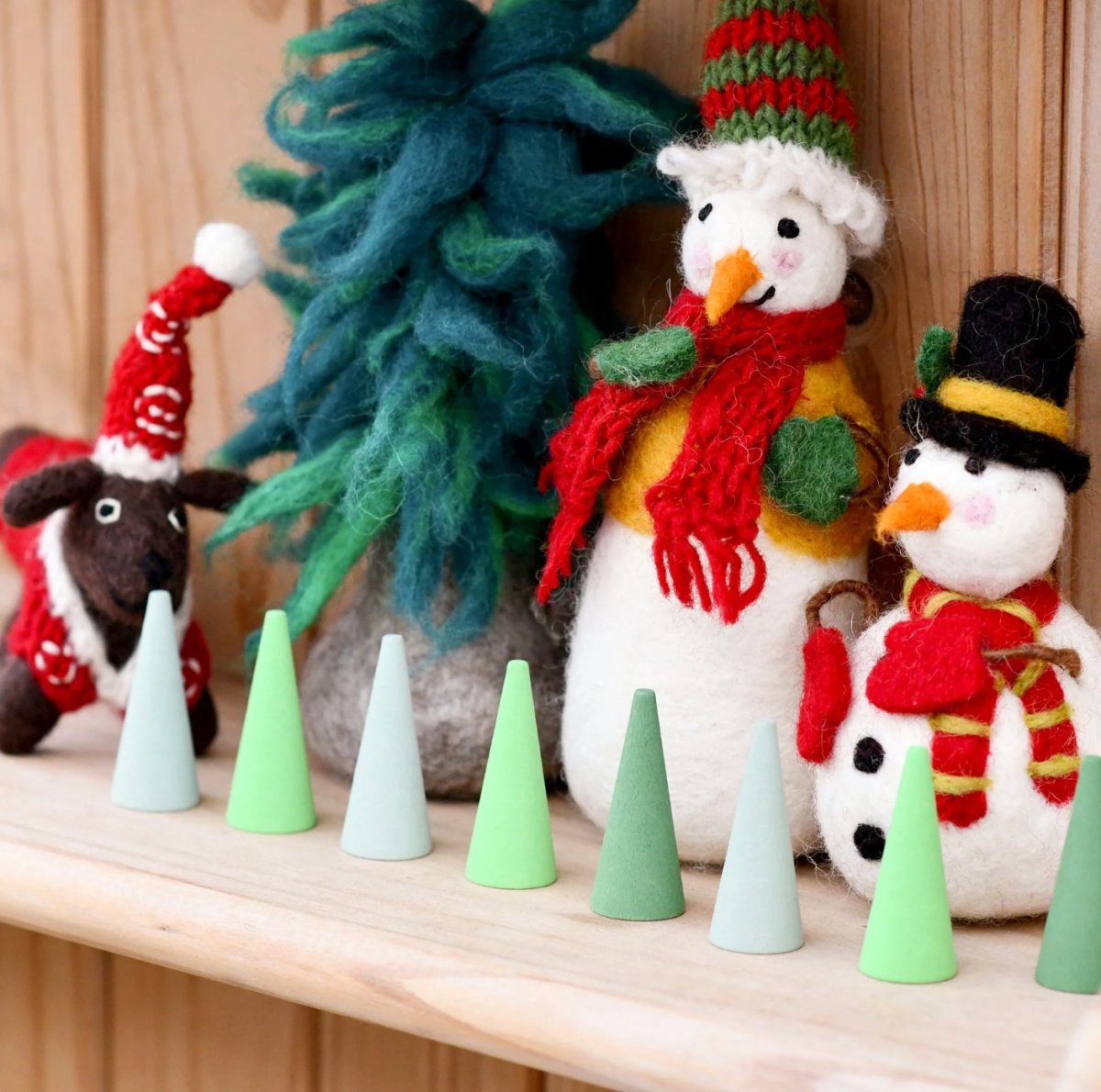 PREORDER: Felt Snowman with Tophat - Tara Treasures