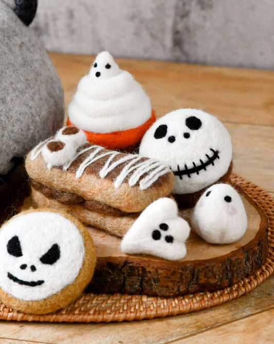 PREORDER: Felt Spooky Ghost (Trick or Treat) Grazing Set - Tara Treasures