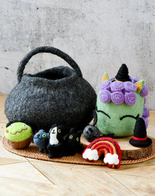 PREORDER: Felt Witch (Trick or Treat) Grazing Set - Tara Treasures