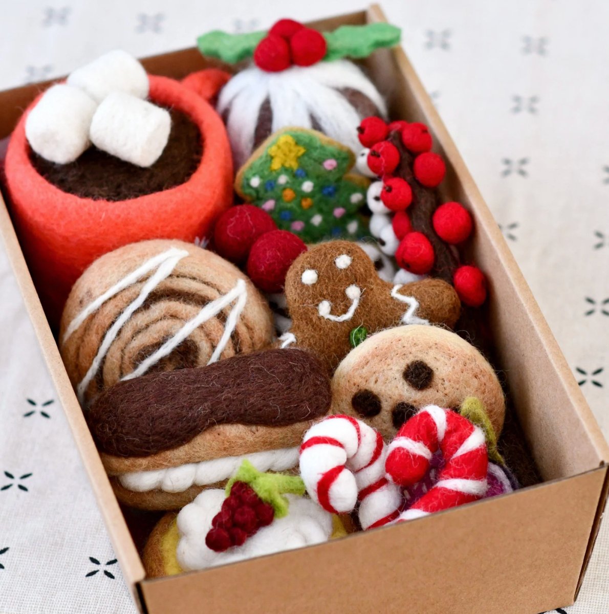 PREORDER: Grazing Box of Christmas Felt Play Food Set A - Tara Treasures