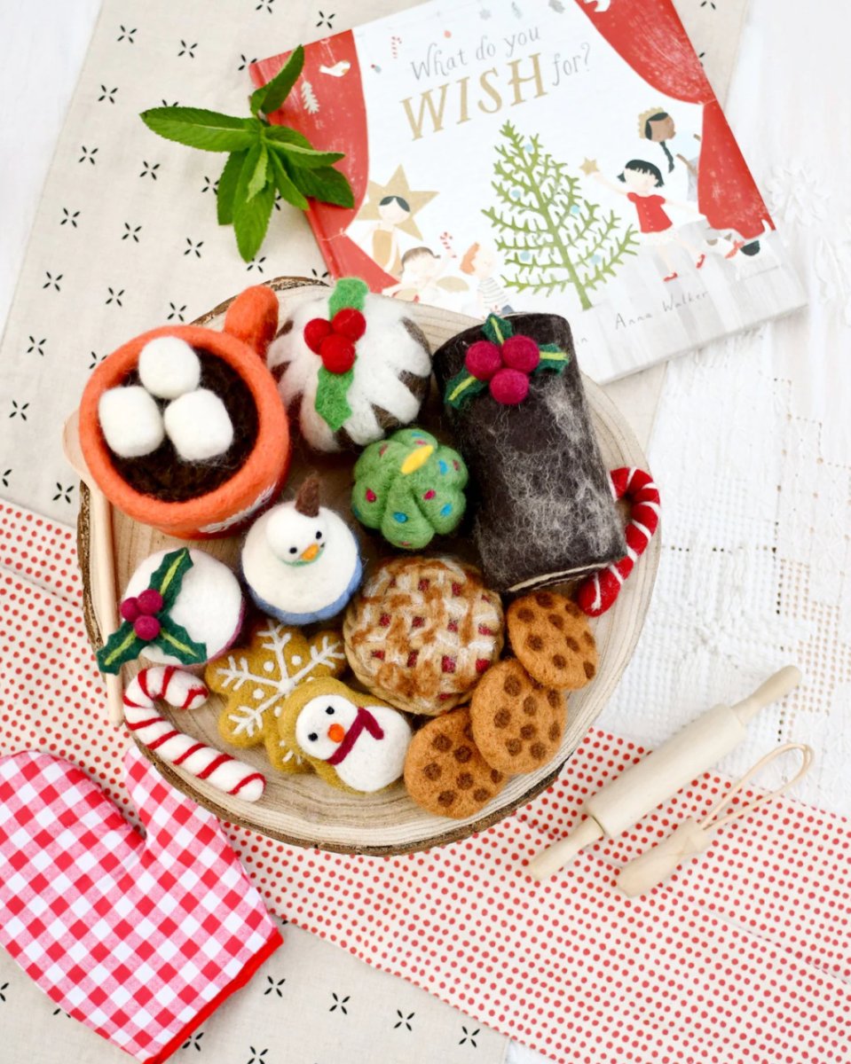 PREORDER: Grazing Box of Christmas Felt Play Food (Set B) - Tara Treasures