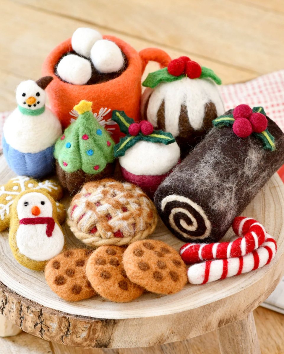 PREORDER: Grazing Box of Christmas Felt Play Food (Set B) - Tara Treasures