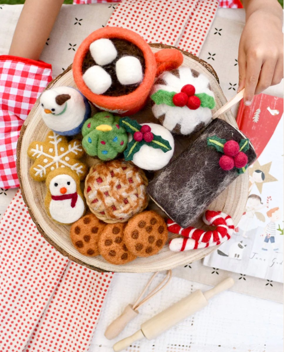 PREORDER: Grazing Box of Christmas Felt Play Food (Set B) - Tara Treasures