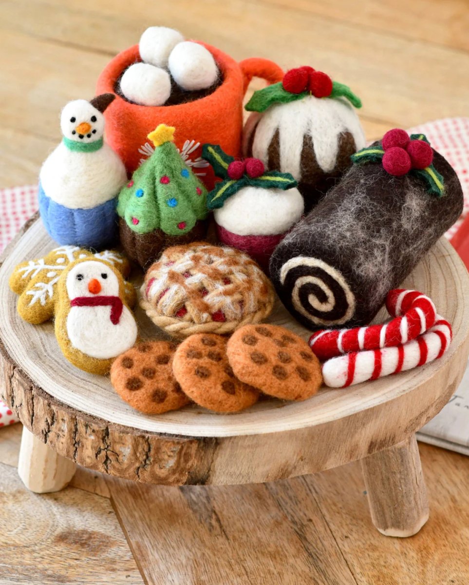 PREORDER: Grazing Box of Christmas Felt Play Food (Set B) - Tara Treasures