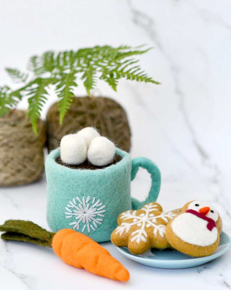 PREORDER: Santa's Snacks with Blue Hot Chocolate Cup - Tara Treasures