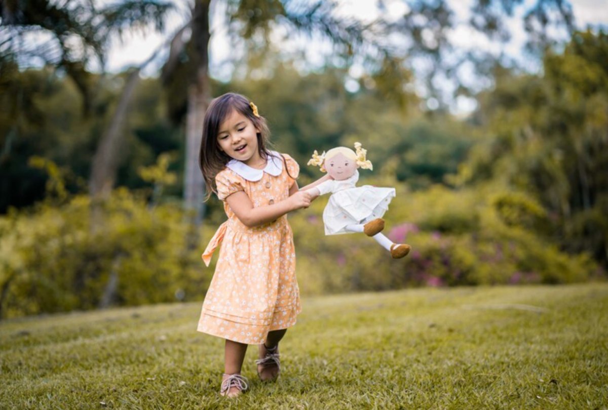 Priscy Linen Doll with Blonde Hair - Bonikka Dolls