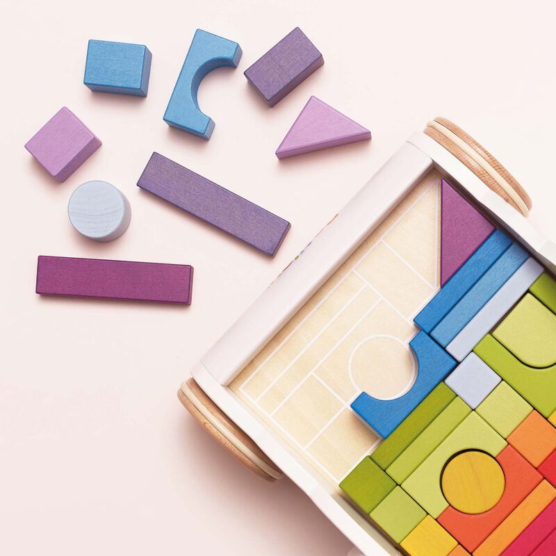 Rainbow Baby Walker & Puzzle - 45 Blocks | Le Toy Van