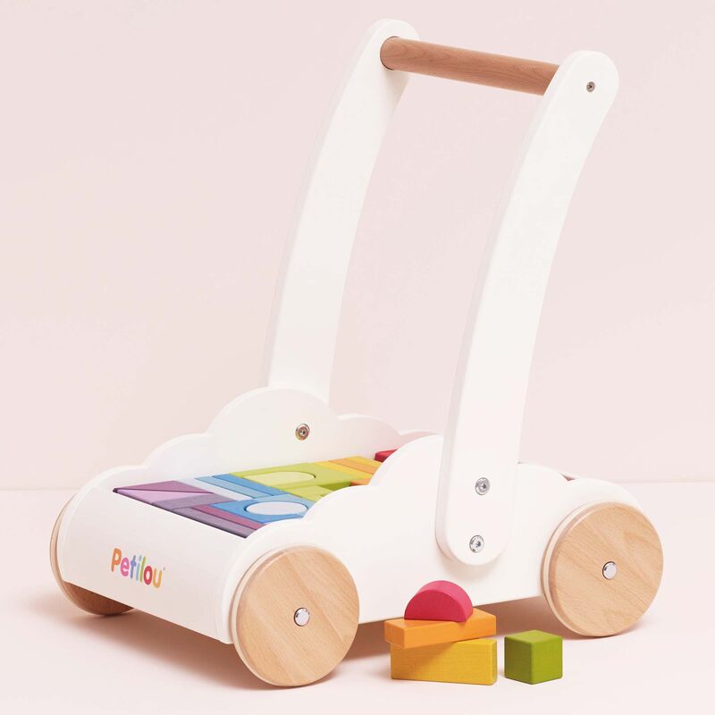 Rainbow Baby Walker & Puzzle - 45 Blocks | Le Toy Van