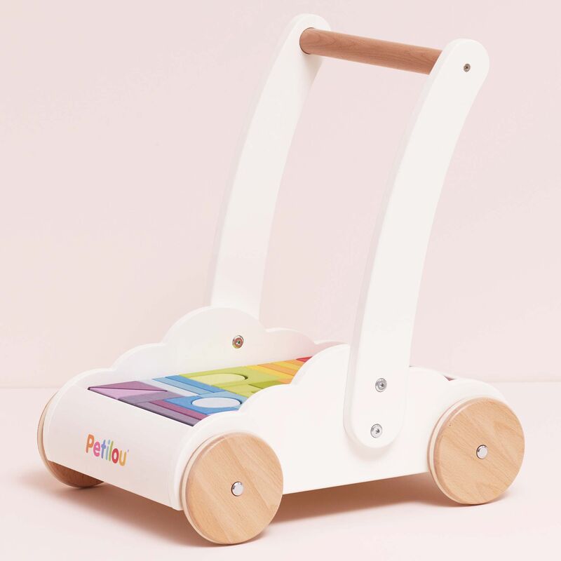 Rainbow Baby Walker & Puzzle - 45 Blocks | Le Toy Van