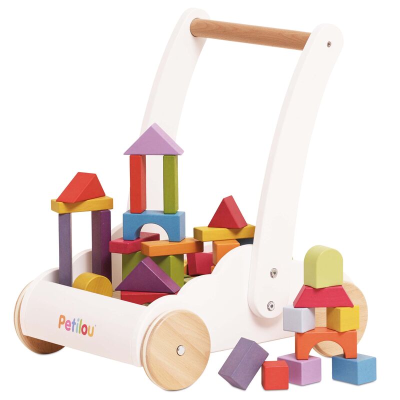 Rainbow Baby Walker & Puzzle - 45 Blocks | Le Toy Van