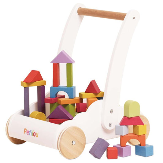 Rainbow Baby Walker & Puzzle - 45 Blocks | Le Toy Van