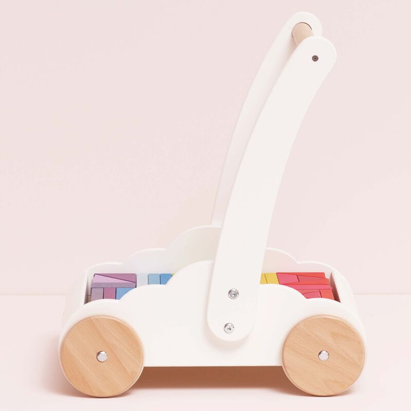 Rainbow Baby Walker & Puzzle - 45 Blocks | Le Toy Van